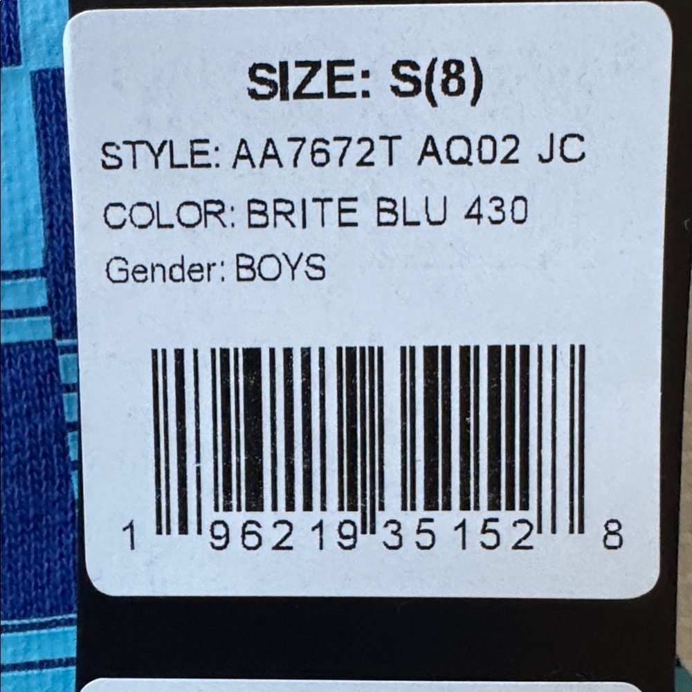Adidas Size 8 (S) Kids Royal Blue Graphic Hoodie w/ Glow in the Dark Feature - Picture 6 of 6